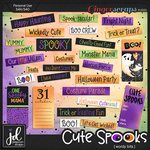 Cute Spooks {Wordy Bits}