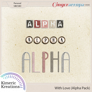 With Love Alpha Pack by Kimeric Kreations