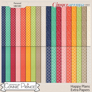 Happy Plans - Extra Papers by Connie Prince