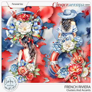 French Riviera Clusters And Accents by Ilonka's Designs
