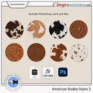 American Rodeo Layer Styles 2 by Wetfish Designs