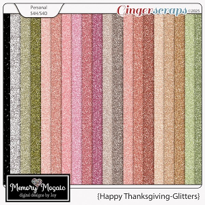 Happy Thanksgiving Glitters by Memory Mosaic