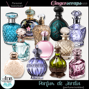 Parfum de Jardin Perfume Bottles by ADB Designs