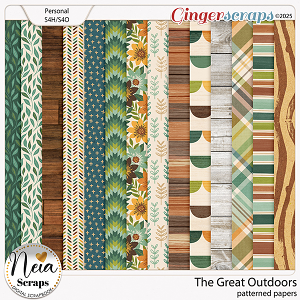 The Great Outdoors - Patterned Papers - by Neia Scraps
