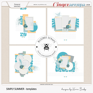 Buzzbee Scraps: Simply Summer Templates Buzzbee Scraps: Simply Summer Templates