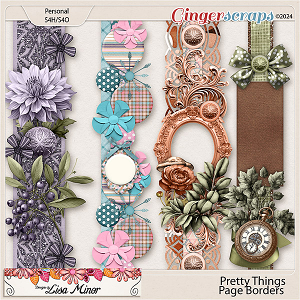 Pretty Things Page Borders from Designs by Lisa Minor