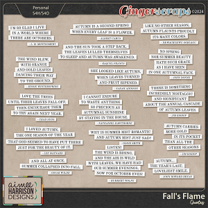 Fall's Flame Quotes by Aimee Harrison