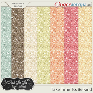 Take Time To Be Kind Glitter Sheets