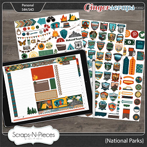 National Parks Planner Pieces by Scraps N Pieces  