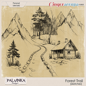 Forest Trail Sketches by Palvinka Designs