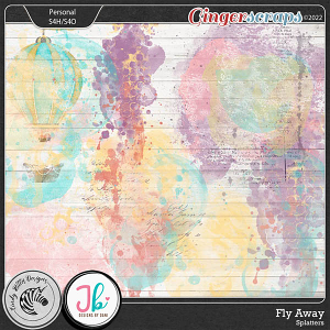 Fly Away [Splatters & Transfers] by Cindy Ritter and JB Studios