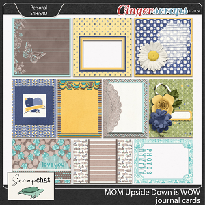 Mom upside down is WOW journal cards by ScrapChat Designs