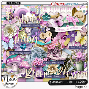 Embrace the Bloom - Page Kit - by Neia Scraps