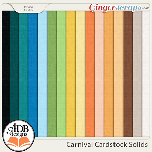 Carnival Solid Papers by ADB Designs