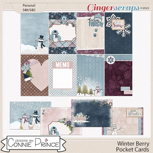 Winter Berry - Pocket Cards by Connie Prince