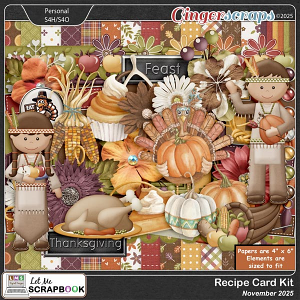 2025-11 Recipe Card Kit by Let Me Scrapbook 2025-11 Recipe Card Kit by Let Me Scrapbook