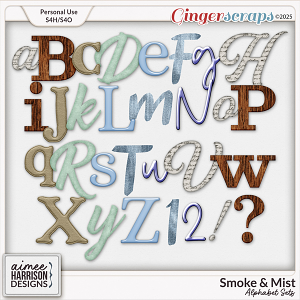 Smoke & Mist Alphabet Sets by Aimee Harrison Smoke & Mist Alphabet Sets by Aimee Harrison