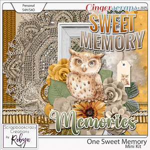 One Sweet Memory Mini Kit by Scrapbookcrazy Creations