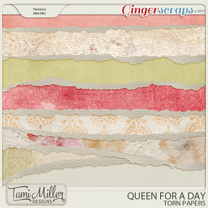 Queen for a Day Torn Papers by Tami Miller Designs
