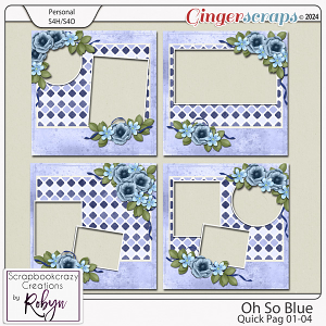 Oh So Blue Quick Pages by Scrapbookcrazy Creations