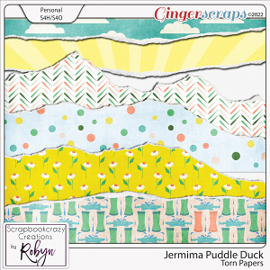 Jermima Puddle Duck Torn papers by Scrapbookcrazy Creations