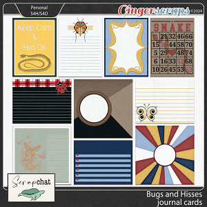 Bugs and Hisses Journal Cards by ScrapChat Designs