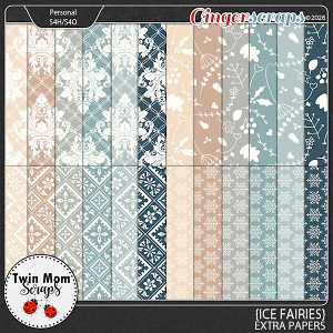Ice Fairies - EXTRA PAPERS by Twin Mom Scraps