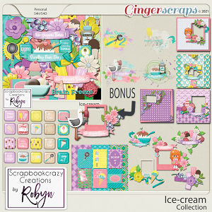 Ice-cream Collection by Scrapbookcrazy Creations