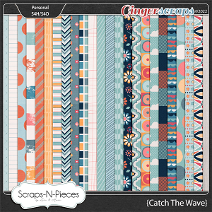 Catch The Wave Pattern Papers by Scraps N Pieces 