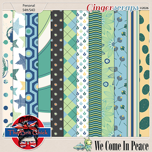 We Come In Peace Patterned Papers By The Brit Chick