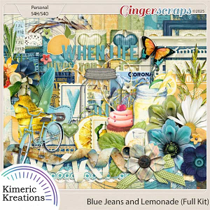 Blue Jeans and Lemonade Full Kit by Kimeric Kreations Blue Jeans and Lemonade Full Kit by Kimeric Kreations