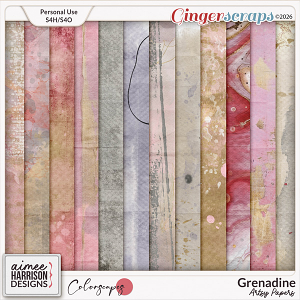 Grenadine Artsy Papers by Aimee Harrison