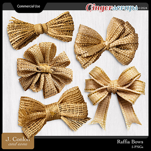 Raffia Bows CU Embellishments J. Conlon and Sons