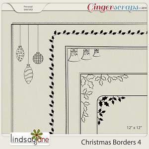 Christmas Borders 4 by Lindsay Jane