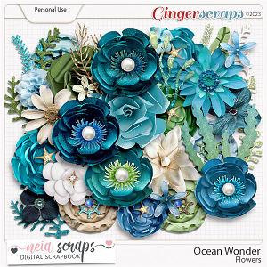 Ocean Wonder - Flowers - by Neia Scraps