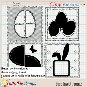 Easter Page layout Frames With Shapes 02