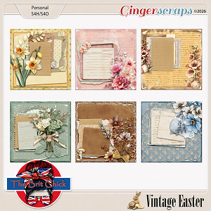 Vintage Easter Stacked Papers By The Brit Chick