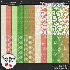 Lucky Pat - EXTRA PAPERS by Twin Mom Scraps