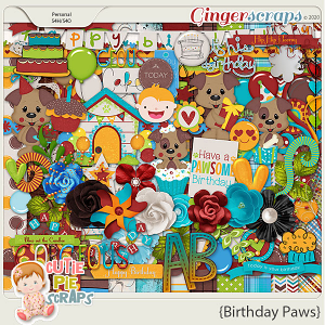 Birthday Paws Page Kit  