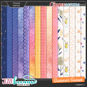 Summer Sunset Papers by JB Studio