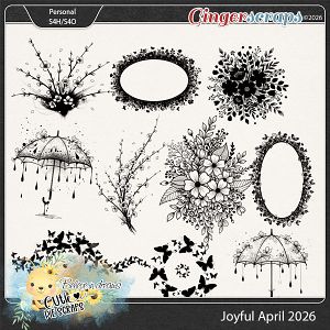 Joyful April 2026 Digital Stamps