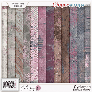 Cyclamen Blended Papers by Aimee Harrison Cyclamen Blended Papers by Aimee Harrison