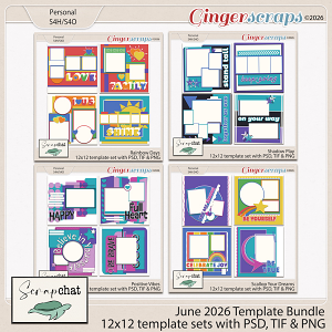 June 2026 Template Bundle by ScrapChat Designs June 2026 Template Bundle by ScrapChat Designs