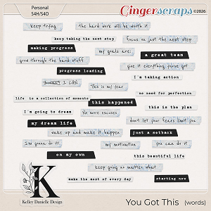 You Got This: Words by Kelley Danielle Design
