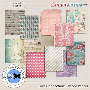 Love Connection Vintage Papers: February 2025 Buffet by Wetfish Designs