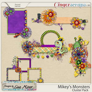 Mikey's Monsters Cluster Pack from Designs by Lisa Minor