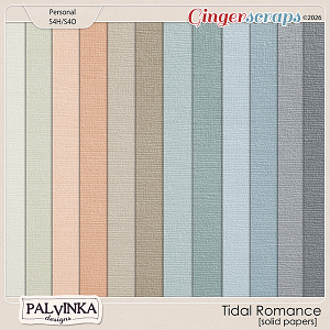 Tidal Romance Solid Papers by Palvinka Designs