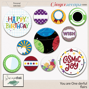 You Are One Derful Flairs by ScrapChat Designs