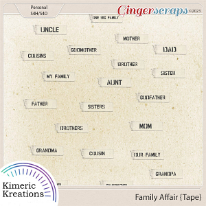 Family Affair Tape by Kimeric Kreations 