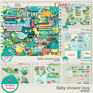 Baby shower: boy - bundle